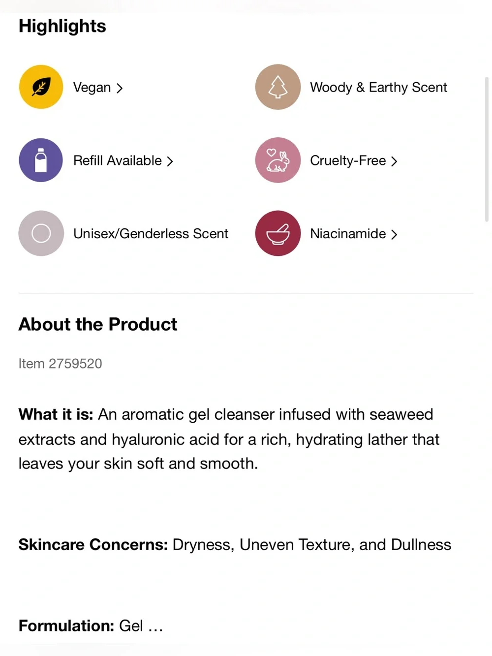 Salt and Stone Bergamot & Hinoki Yellow Body Wash